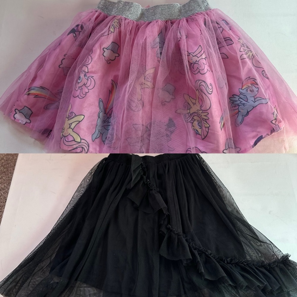 My Little Pony Pink and Silver Tulle Skirt